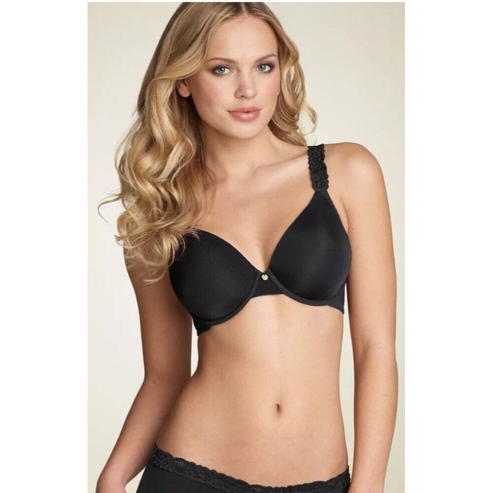 🆕NATORI Body Doubles Full Underwire T-Shirt Bra 34DDD Black #736037